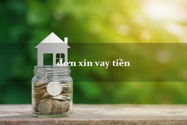 đơn xin vay tiền