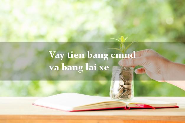 Vay tien bang cmnd va bang lai xe